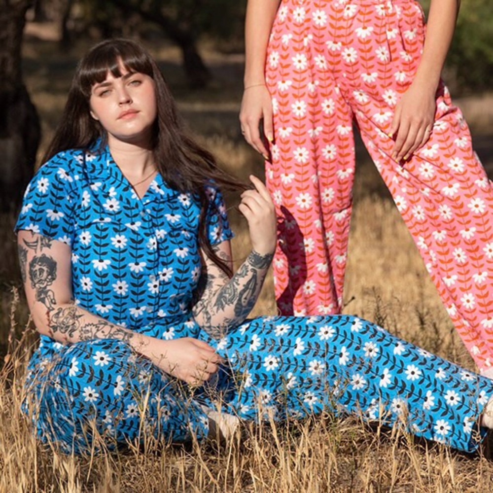 Big Bud Press Daisy Chain Short Sleeve Jumpsuit
